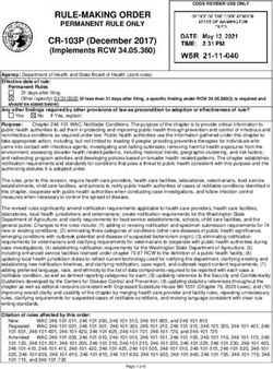 RULE-MAKING ORDER PERMANENT RULE ONLY