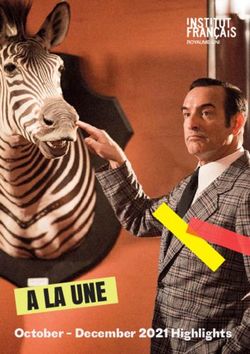 October - December 2021 Highlights - Institut Francais