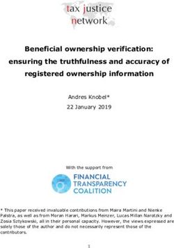 Beneficial ownership verification: ensuring the truthfulness and accuracy of registered ownership information - Tax Justice Network