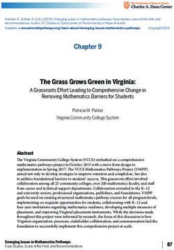 The Grass Grows Green in Virginia: A Grassroots Effort Leading to Comprehensive Change in Removing Mathematics Barriers for Students - Dana ...