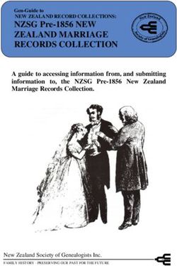 NZSG Pre-1856 NEW ZEALAND MARRIAGE RECORDS COLLECTION - NZ Society of Genealogists