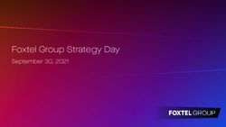 Foxtel Group Strategy Day - September 30, 2021