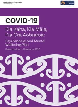 PLACEHOLDER FOR THE FRONT COVER - Kia Kaha, Kia Māia, Kia Ora Aotearoa: COVID-19 Psychosocial and Mental Wellbeing Plan - Ministry ...