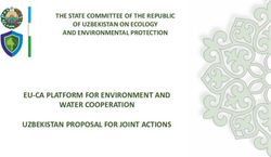 EU-CA PLATFORM FOR ENVIRONMENT AND WATER COOPERATION UZBEKISTAN PROPOSAL FOR JOINT ACTIONS - THE STATE COMMITTEE OF THE REPUBLIC OF UZBEKISTAN ON ...