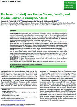 The Impact of Marijuana Use on Glucose, Insulin, and Insulin Resistance among US Adults