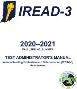 IREAD-3 2020-2021 TEST ADMINISTRATOR'S MANUAL - Indiana's IRead-3 Portal