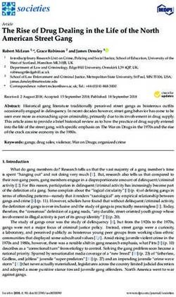 The Rise of Drug Dealing in the Life of the North American Street Gang