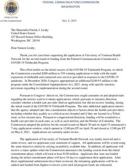 FEDERAL COMMUNICATIONS COMMISSION WASHINGTON