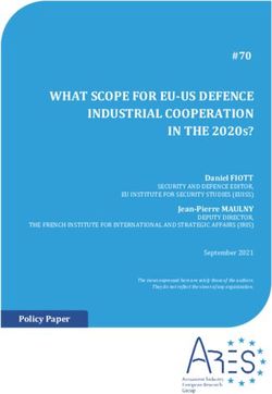 September 2021 EU INSTITUTE FOR SECURITY STUDIES (EUISS) THE FRENCH INSTITUTE FOR INTERNATIONAL AND STRATEGIC AFFAIRS (IRIS)