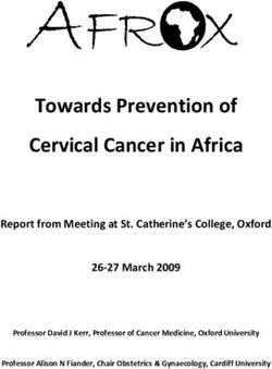 Towards Prevention of Cervical Cancer in Africa