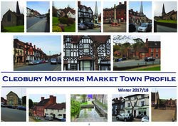 Cleobury Mortimer Market Town Profile - Winter 2017/18 - Shropshire Council