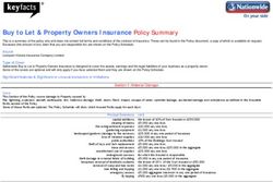 Buy to Let & Property Owners Insurance Policy Summary