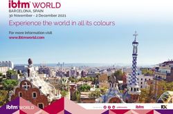 Experience the world in all its colours - BARCELONA, SPAIN 30 November - 2 December 2021