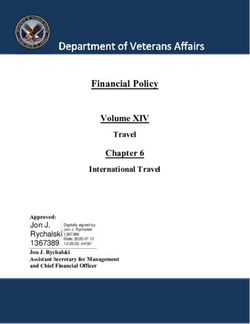 Financial Policy Volume XIV Travel International Travel - Veterans Affairs