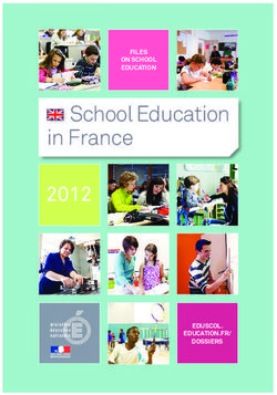 School Education in France 2012 2012