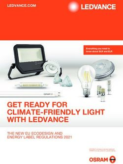 GET READY FOR CLIMATE-FRIENDLY LIGHT WITH LEDVANCE - THE NEW EU ECODESIGN AND ENERGY LABEL REGULATIONS 2021