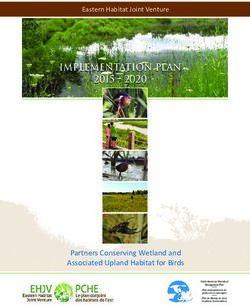 Implementation Plan 2015 2020 - Partners Conserving Wetland and Associated Upland Habitat for Birds - Eastern Habitat Joint ...
