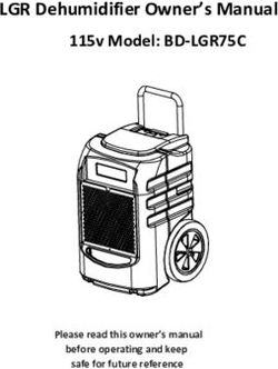 LGR Dehumidifier Owner's Manual 115v Model: BD-LGR75C - Please read this owner's manual - Aer Industries