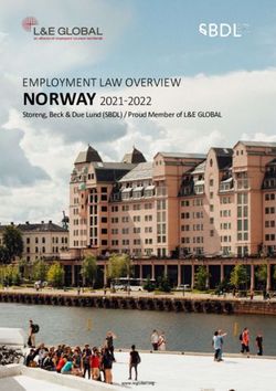 Norway 2021-2022 employment law overview - Storeng, Beck & Due Lund (SBDL) / Proud Member of L&E GLOBAL - L&E Global ...