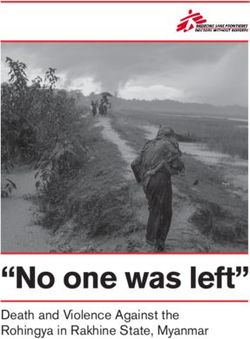 "No one was left" Death and Violence Against the Rohingya in Rakhine State, Myanmar - Ärzte ohne Grenzen