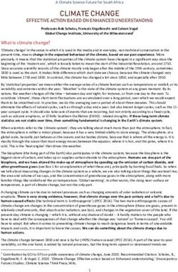 CLIMATE CHANGE EFFECTIVE ACTION BASED ON ENHANCED UNDERSTANDING - South African Food Sovereignty Campaign