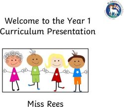 Welcome to the Year 1 Curriculum Presentation - Miss Rees