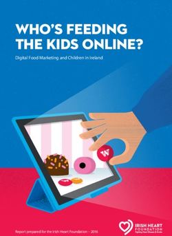 WHO'S FEEDING THE KIDS ONLINE? - Digital Food Marketing and Children in Ireland - Report prepared for the Irish Heart Foundation 2016