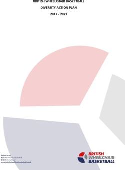 BRITISH WHEELCHAIR BASKETBALL DIVERSITY ACTION PLAN 2017 2021