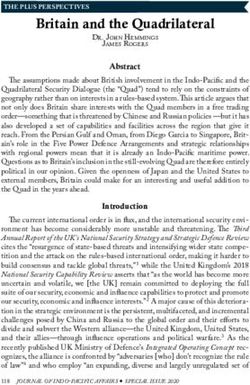 Britain and the Quadrilateral - Department of Defense