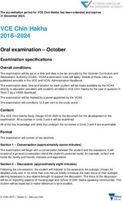 VCE Chin Hakha 2016-2024 - Oral examination - October - VCAA