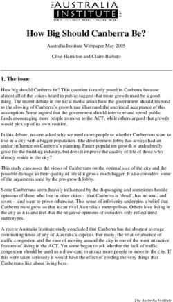 How Big Should Canberra Be?