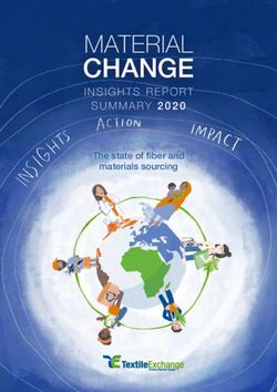 CHANGE MATERIAL INSIGHTS REPORT - Textile Exchange
