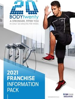 FRANCHISE 2021 INFORMATION PACK - Body20