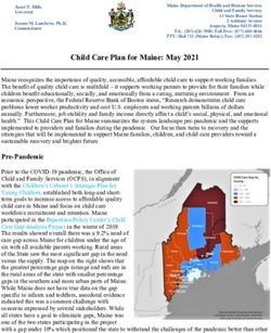 Child Care Plan for Maine: May 2021