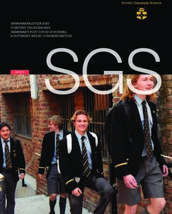 GRAMMARPALOOZA 2020 FIGHTING THE BUSHFIRES GRAMMAR'S POST COVID-19 NORMAL A DIFFERENT ANZAC COMMEMORATION - ISSUE 11