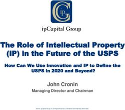 John Cronin Managing Director and Chairman - PostalVision 2020