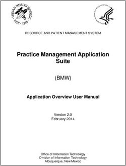 Practice Management Application Suite - (BMW) Application Overview User Manual