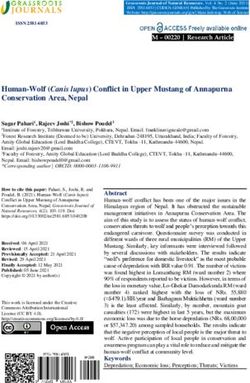 Human-Wolf (Canis lupus) Conflict in Upper Mustang of Annapurna Conservation Area, Nepal - Zenodo