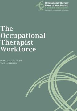 The Occupational Therapist Workforce - M4K1NG SEN5E OF 7HE NUMBERS
