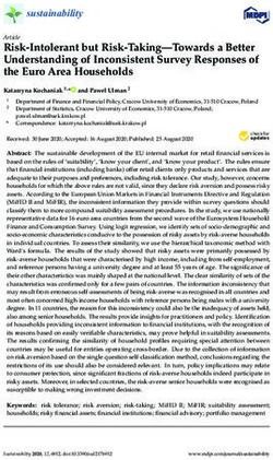 Risk-Intolerant but Risk-Taking-Towards a Better Understanding of Inconsistent Survey Responses of the Euro Area Households - MDPI