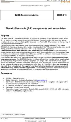 Electric/Electronic (E/E) components and assemblies - imds ...
