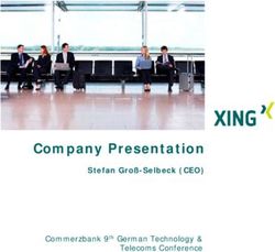 Company Presentation Stefan Gro&szlig;-Selbeck (CEO) - Commerzbank 9th German Technology & Telecoms Conference - XING Corporate