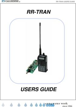 RR-TRAN - USERS GUIDE water work - Calsense
