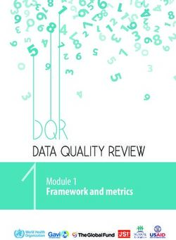 DATA QUALITY REVIEW Module 1 Framework and metrics - World Health Organization