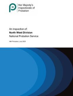 North West Division An inspection of: HMI Probation, July 2020 - Criminal Justice ...