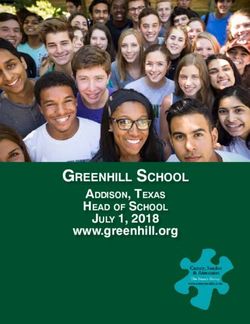 Greenhill School www.greenhill.org - July 1, 2018 - Carney Sandoe