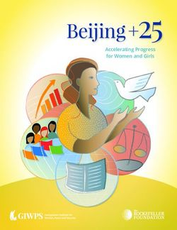 Beijing + 25 Accelerating Progress for Women and Girls