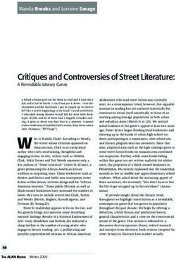 Critiques and Controversies of Street Literature