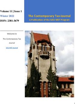 The Contemporary Tax Journal - A Publication of the SJSU MST Program ISSN: 2381-3679 - SJSU ScholarWorks
