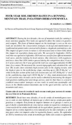 FOUR-YEAR SOIL EROSION RATES IN A RUNNING-MOUNTAIN TRAIL IN EASTERN IBERIAN PENINSULA